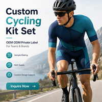 Conjunto de Jersey de Ciclismo para Hombre de Marca Privada, Manga Corta, Cremallera Completa, Top y Culotte con Tirantes, Número Personalizado, Ropa de Competición para Club, Venta al por Mayor