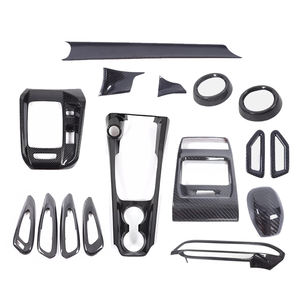 Poignée intérieure de voiture en fibre de carbone véritable panneau de cadre décoratif pour <span class=keywords><strong>Alfa</strong></span> Romeo-<span class=keywords><strong>Tonale</strong></span> accessoires de décoration intérieure de voiture - Product Image 2