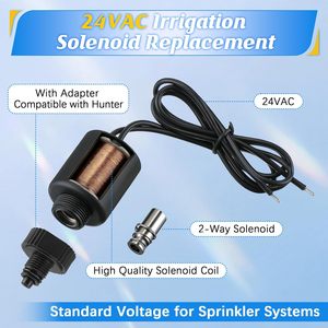 Válvula solenoide Mysora 24VAC de 0.5 pulgadas con conexión de rosca, paquete de 2 para riego Hunter PGV ICV - Product Image 6