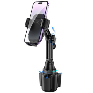 Support universel pour téléphone portable de voiture, support de téléphone, support de porte-gobelet, support de bouteille, support pour smartphone - Product Image 3