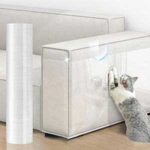 Funda protectora antiarañazos de <span class=keywords><strong>PVC</strong></span> para muebles de sofá y puerta de pared autoadhesiva para prevenir arañazos de mascotas - Product Image 1