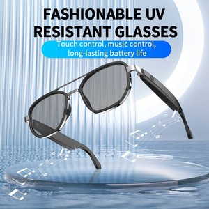 Lunettes de soleil intelligentes avec traducteur, traduction vocale en temps réel, multi-langues, audio sans fil, réunions d'affaires - Product Image 3