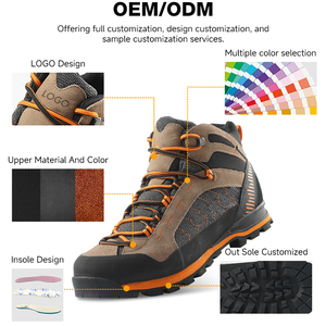 <span class=keywords><strong>Scarpe</strong></span> Unisex per Tutte le Stagioni, Impermeabili, in Pelle Scamosciata e Rete, <span class=keywords><strong>con</strong></span> Soletta Antibatterica, Leggere per Trail Running e <span class=keywords><strong>Trekking</strong></span> - Product Image 6