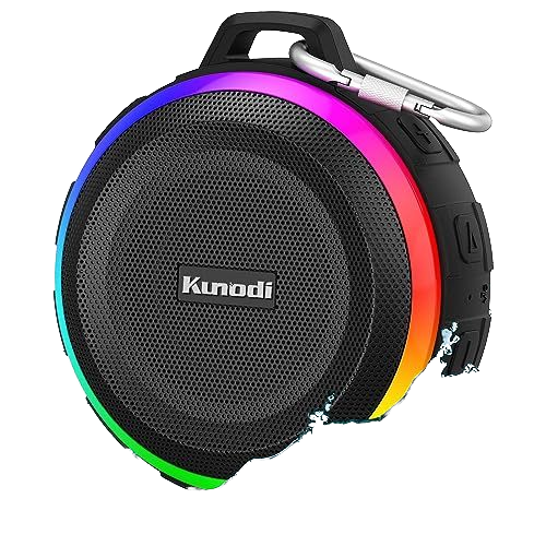 F4PRO TWS Wireless Bluetooth Speaker IPX7 Waterproof with Dynamic Lights Crisp Clear Sound Portable Pool Beach Boat Kayak