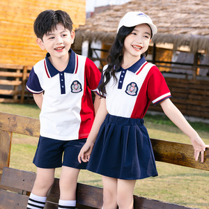 Set Uniforme Scolastica per <span class=keywords><strong>Prima</strong></span> Elementare, Scuola Primaria, Asilo, Uniforme Estiva, Completo per Cerimonia di Diploma, Divisa Sportiva Rossa per Bambini - Product Image 4