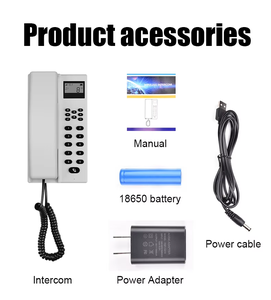 JT беспроводной домофон UHF Hands-Free Двусторонняя аудиосистема с ЖК-экраном и защитой от помех для связи в офисных гостиничных апартаментах - Product Image 6