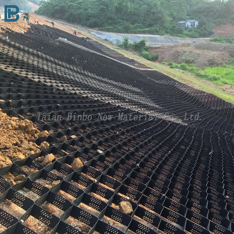 Оптовая Цена HDPE geocell для дорожного движения, гравийный стабилизатор