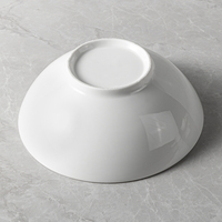 Passe au lave-vaisselle Vaisselle blanche classique bon marché Vaisselle pour Restaurant Hôtel Ménage Soupe en céramique Bol à salade en porcelaine