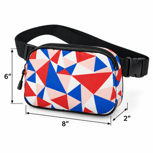 Sac banane en tissu Oxford imperméable pour usage quotidien et voyage, avec motif imprimé personnalisé, faible MOQ, logo personnalisé - Product Image 2