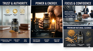 Cápsulas Naturales de Tongkat Ali y Ashwagandha, Suplementos para Aumentar la Testosterona Masculina, Crecimiento Muscular, Resistencia, Fuerza y Energía, OEM - Product Image 3
