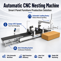 Machine de découpe CNC 3018 avec alimentation automatique, ligne de nesting CNC, gravure sur MDF et contreplaqué, haute productivité pour l'usine de travail du bois