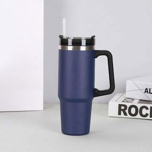 Stainless Steel Tumbler 30Oz Vacuum Insulated With Straw Travel Mug Pastel Colors - Product Image 5