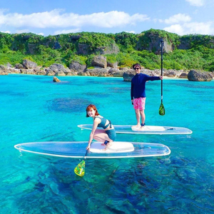 Planche à pagaie transparente en verre cristallin pour le surf et le canoë, <span class=keywords><strong>SUP</strong></span> pour les eaux océaniques - Product Image 3