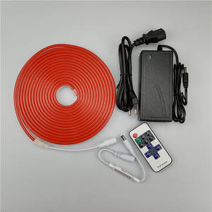 شريط إضاءة نيون LED بجهد 12 فولت و24 فولت تيار مستمر، SMD2835، 6 * 12 مم، 9 واط/متر، IP67 IP65، 5 متر/لفة، شريط إضاءة نيون من البي في سي والسيليكون مع وحدة تحكم بالطاقة - Product Image 6