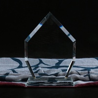 Trophée personnalisé en cristal blanc, plaque de récompense personnalisable pour le sport, la reconnaissance d'entreprise, cadeau de remise de diplôme, vente en gros