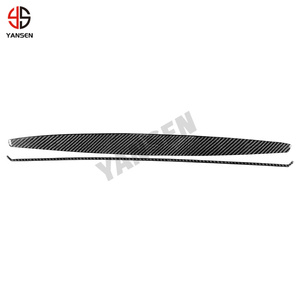 Karbon Fiber havasız ortam kabini kolu co-pilot pano paneli Trim şerit Sticker BMW E87 1 serisi E87 E82 E88 2008-2013 - Product Image 3