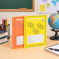 Cahier d'exercices agrafé à réglure Seyès, couverture mixte, fournisseur de fournitures scolaires les plus vendues pour l'écriture en classe