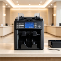 Contadores de billetes con doble sensor CIS, clasificador de billetes, máquina contadora de dinero con detección de valor mixto