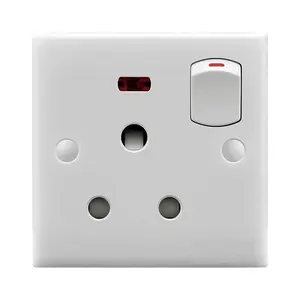 Fabrikant Direct Prijs Skd Switch En Socket 16a Enkele Fase Socket 86Mm Wandschakelaars En Socket 16a