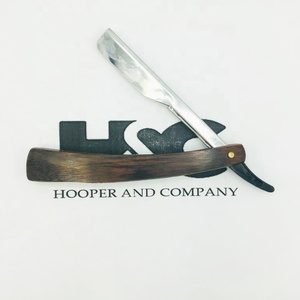 Navaja de Barbero Profesional con Mango de Madera de Nuevo Diseño, Empaque con Logotipo de Salón, Navajas de Acero Inoxidable con Diseño Personalizado - Product Image 4