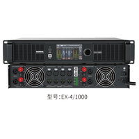 Système de sonorisation pour scène, conférence et club SABINE EX4/300 600 1000 1500 avec processeur DSP, amplificateur numérique quatre canaux et contrôle Dante