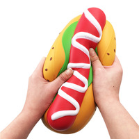 25cm Riesiges Langsam Zurückfederndes PU Anti-Stress Sensorisches Quetschspielzeug Übergroßer Hot Dog Keks Waffel Eierkuchen Brot Ananasbrötchen