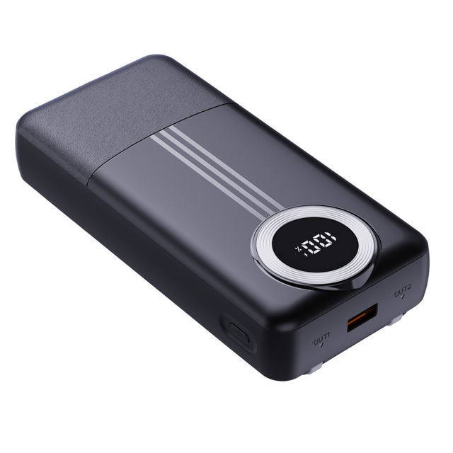 Factory Trending 20000mAh Digital Display Power Bank New Portable 22.5W Fast Charging LI-Polymer Battery with Cables