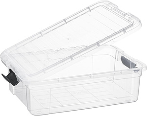 Wholesale 34L Clear PP Injection-Molded Rectangle <b>Storage</b> <b>Box</b> with Wheels for Clothing - Product Image 5