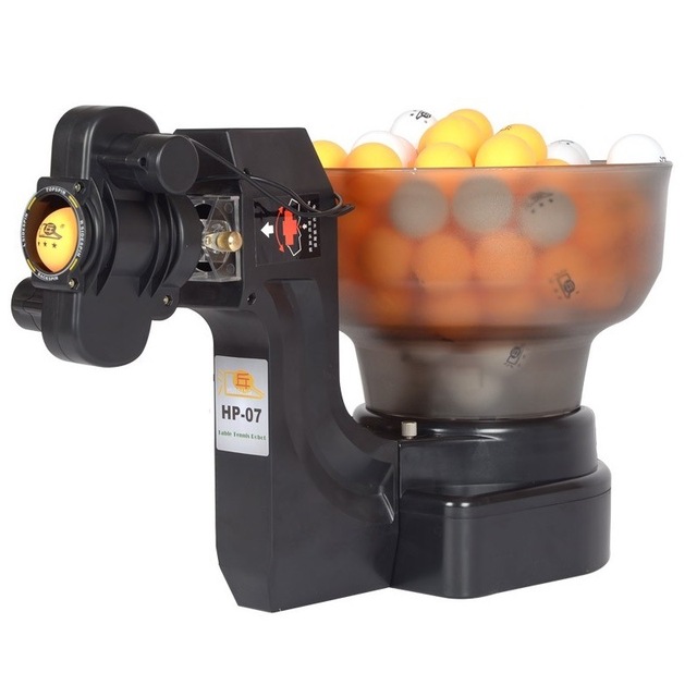 Ping Pong Robot HP-07 Table Tennis Ball Machine Large Capacity Hopper Professional Training Indoor Family Entertainment Machine