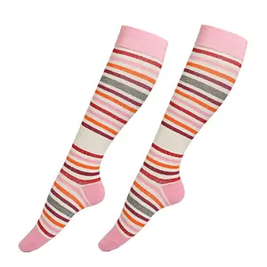 Men's Fancy Compression Sports Socks Casual Type Cotton Knee High Socks OEM