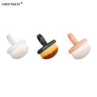 Brosse à poussière pour ongles mini portable en forme d'anneau, à poils doux, pour le nettoyage avant la manucure et le nail art