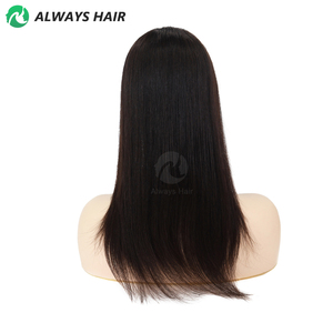 Postizo de Cabello Natural Integrado para <span class=keywords><strong>Mujer</strong></span>, Prótesis Capilar Remy de 16 Pulgadas con Base de Seda, Cabello Chino - Product Image 6