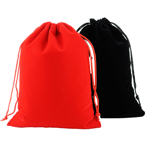 Pochette en velours noir recyclable personnalisable, petite pochette à bijoux brodée avec impression par estampage acceptée pour les commandes promotionnelles - Product Image 6