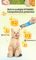 Friandises pour chats de bonne qualité en gros, nourriture humide crémeuse pour chatons riche en protéines favorisant la croissance, sans danger pour les animaux, OEM/ODM