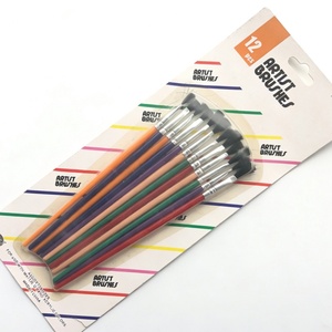 Meilleur ensemble de 12 pinceaux d'artiste durables et abordables pour enfants, idéal pour le dessin et la peinture à l'aquarelle - Product Image 2
