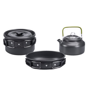 2-3 People Outdoor Pot and Teapot <b>Set</b> Outdoor Cookware Portable Outdoor Cookware Camping - Product Image 5