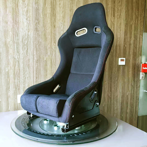 Sedile da Corsa di Lusso BR12-Black2 - Sedile Universale Regolabile in Tessuto e Velluto - Product Image 2