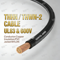 Cable Eléctrico de Construcción de Alta Calidad, Calibre 1-4/0 AWG, Cobre Puro, Aislamiento de PVC, 600V, THHN, para Aplicaciones de Calefacción