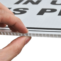 Panneau d'affichage extérieur en plastique ondulé Panneau d'affichage en plastique ondulé Coroplast Signs Printing