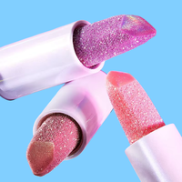 Rouge à lèvres cosmétique à marque privée, naturel, végétalien, mat, waterproof, multicolore, scintillant, longue tenue, non-collant, pour filles