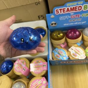 J on Stock Glitter Dumpling <b>Squishy</b> 8.5cm Soft Squeezable Kawaii Unisex EN71 Certified Squeeze Toy - Product Image 3