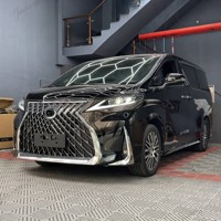 Kit carrosserie style Lexus LM300 pour Toyota Alphard Vellfire série 30 2015-2023 : pare-chocs avant et arrière, capot, garde-boue, phares