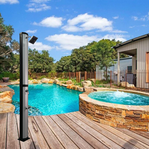 <span class=keywords><strong>Douche</strong></span> de jardin <span class=keywords><strong>solaire</strong></span> octogonale peinte en argent de la Offre Spéciale 35L pour la plage extérieure de jardin de piscine - Product Image 1