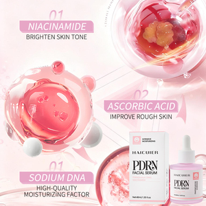 LOGO Individuell MOQ 1000 PDRN Lachs-<span class=keywords><strong>DNA</strong></span> Rosa Peptid-Serum Koreanisches Glow Anti-Aging Straffendes Niacinamid Gesichtspflege-Serum - Product Image 4