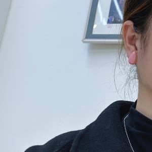 Pink Water Droplet Stud Earrings 12x18mm Natural Conch Shell Gold Edge <b>Fashion</b> <b>Jewelry</b> - Product Image 3