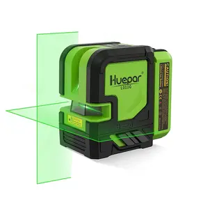 Huepar l011g kit de autonivelamento, nível horizontal e vertical, laser, kit de linha cruzada com bateria recarregável