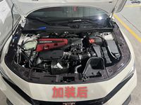Plaques de refroidissement de radiateur en fibre de carbone sèche de haute qualité, couvre-phare pour Honda Civic FL5 Type R