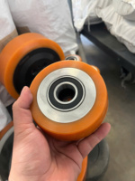 Roue pivotante multifonction en acier inoxydable robuste de haute qualité, 456,8 pouces, avec noyau en fer et frein, grande capacité de charge