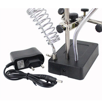 2.5X 7.5X 10XDesktop Magnifier LED 3 in 1 Repair Soldering Station Magnifier Repair Tool