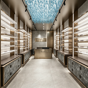 Vitrine optique personnalisée pour lunettes, présentoir en verre LED pour magasin de vente au détail d'optique - Product Image 5